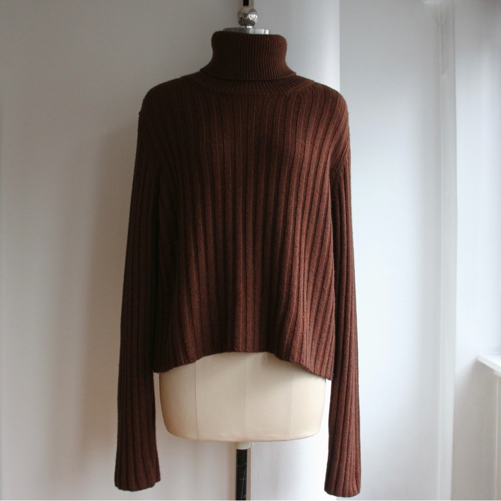 L'Academie Jasper Open Back Turtleneck Sweater